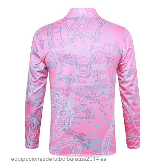 Nuevo Ropa Deportiva Con Cremallera Larga Real Madrid 23/24 Rosa Blanco Baratas